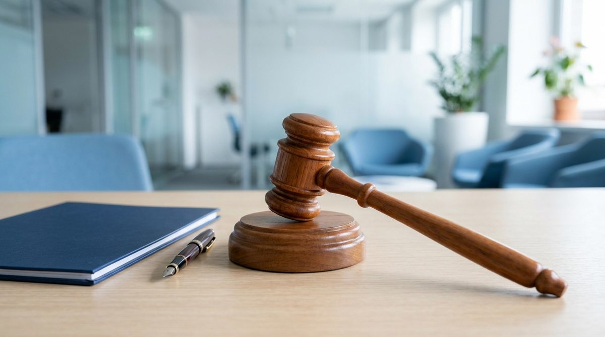 Młotek arbitra na biurku — rozprawa przed Krajową Izbą Odwoławczą